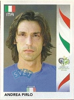 Andrea Pirlo Italy samolepka Panini World Cup 2006 #333