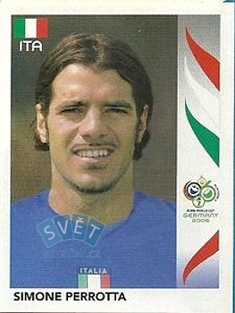 Simone Perrotta Italy samolepka Panini World Cup 2006 #334