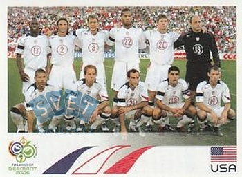 Team Photo USA samolepka Panini World Cup 2006 #340