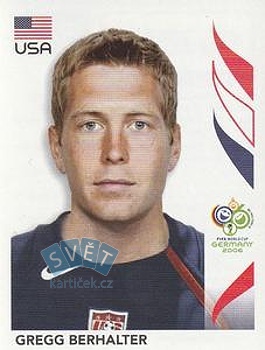 Gregg Berhalter USA samolepka Panini World Cup 2006 #343