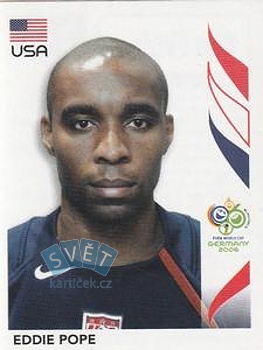 Eddie Pope USA samolepka Panini World Cup 2006 #348