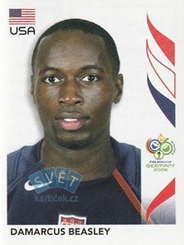 Damarcus Beasley USA samolepka Panini World Cup 2006 #349