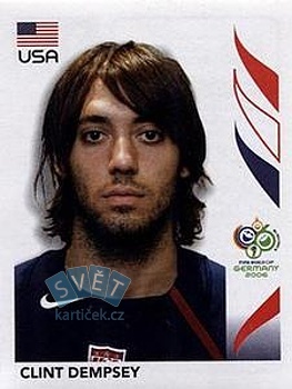 Clint Dempsey USA samolepka Panini World Cup 2006 #350