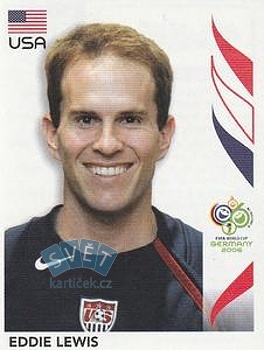 Eddie Lewis USA samolepka Panini World Cup 2006 #351