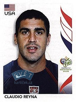 Claudio Reyna USA samolepka Panini World Cup 2006 #354
