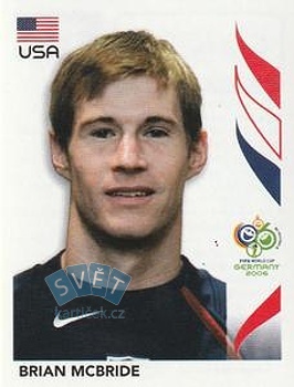 Brian McBride USA samolepka Panini World Cup 2006 #357
