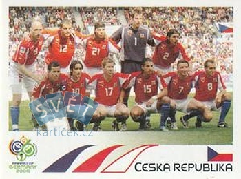 Team Photo Czech Republic samolepka Panini World Cup 2006 #359