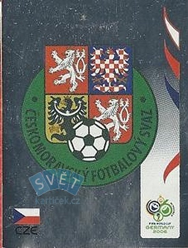 Team Emblem Czech Republic samolepka Panini World Cup 2006 #360