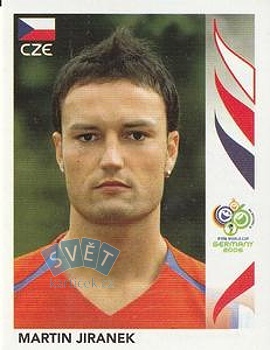 Martin Jiranek Czech Republic samolepka Panini World Cup 2006 #364