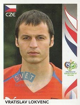 Vratislav Lokvenc Czech Republic samolepka Panini World Cup 2006 #377