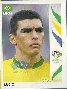 Lucio Brazil samolepka Panini World Cup 2006 #384