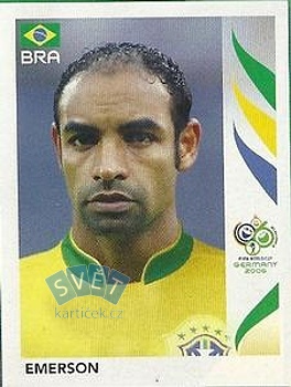 Emerson Brazil samolepka Panini World Cup 2006 #387