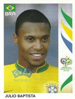 Julio Baptista Brazil samolepka Panini World Cup 2006 #388