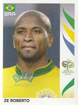 Ze Roberto Brazil samolepka Panini World Cup 2006 #391