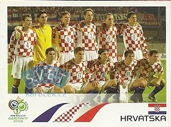 Team Photo Croatia samolepka Panini World Cup 2006 #397