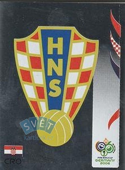 Team Emblem Croatia samolepka Panini World Cup 2006 #398