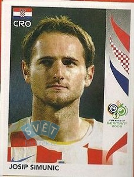 Josip Simunic Croatia samolepka Panini World Cup 2006 #402