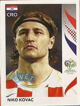 Niko Kovac Croatia samolepka Panini World Cup 2006 #406