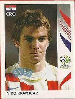 Niko Kranjcar Croatia samolepka Panini World Cup 2006 #407