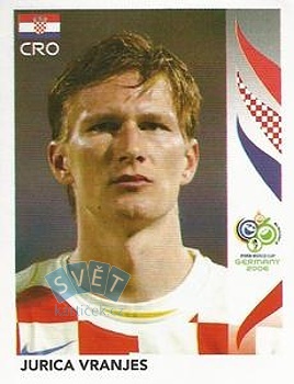 Jurica Vranjes Croatia samolepka Panini World Cup 2006 #410
