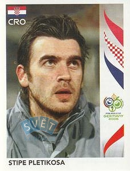 Stipe Pletikosa Croatia samolepka Panini World Cup 2006 #415
