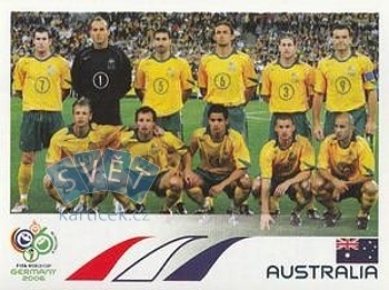 Team Photo Australia samolepka Panini World Cup 2006 #416