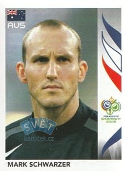 Mark Schwarzer Australia samolepka Panini World Cup 2006 #418