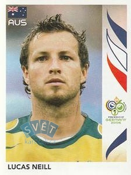 Lucas Neill Australia samolepka Panini World Cup 2006 #421