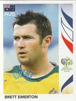 Brett Emerton Australia samolepka Panini World Cup 2006 #425