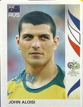 John Aloisi Australia samolepka Panini World Cup 2006 #430