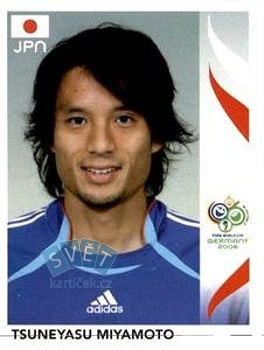 Tsuneyasu Miyamoto Japan samolepka Panini World Cup 2006 #439