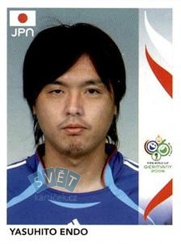 Yasuhito Endo Japan samolepka Panini World Cup 2006 #443