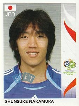Shunsuke Nakamura Japan samolepka Panini World Cup 2006 #446