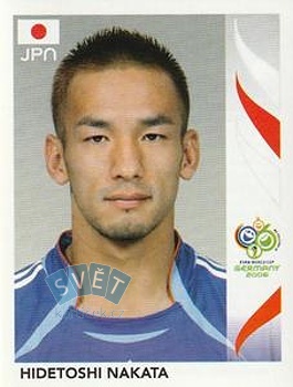 Hidetoshi Nakata Japan samolepka Panini World Cup 2006 #447