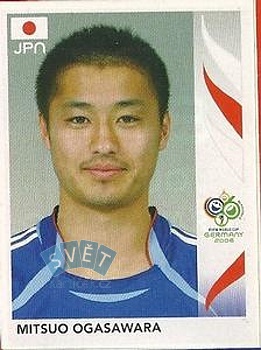 Mitsuo Ogasawara Japan samolepka Panini World Cup 2006 #448