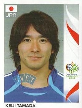 Keiji Tamada Japan samolepka Panini World Cup 2006 #452