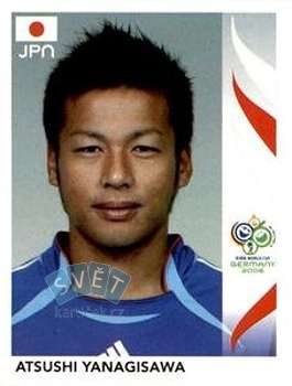 Atsushi Yanagisawa Japan samolepka Panini World Cup 2006 #453