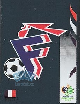 Team Emblem France samolepka Panini World Cup 2006 #455