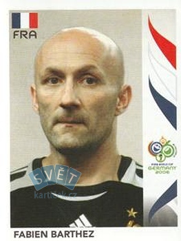 Fabien Barthez France samolepka Panini World Cup 2006 #456