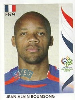 Jean-Alain Boumsong France samolepka Panini World Cup 2006 #457