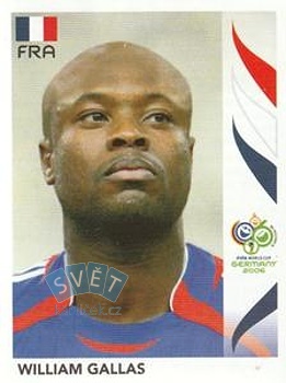 William Gallas France samolepka Panini World Cup 2006 #458