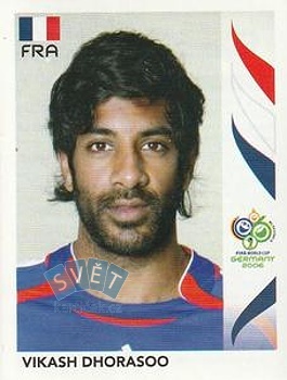 Vikash Dhorasoo France samolepka Panini World Cup 2006 #462