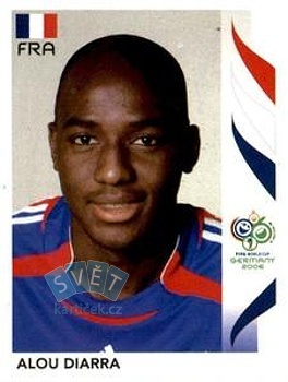 Alou Diarra France samolepka Panini World Cup 2006 #463