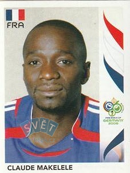 Claude Makelele France samolepka Panini World Cup 2006 #464