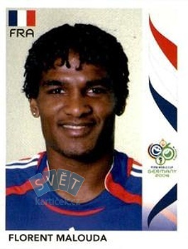 Florent Malouda France samolepka Panini World Cup 2006 #465