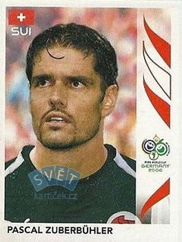 Pascal Zuberbuhler Switzerland samolepka Panini World Cup 2006 #475