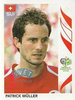 Patrick Muller Switzerland samolepka Panini World Cup 2006 #478