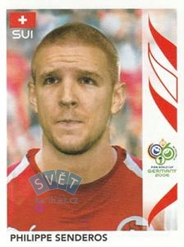 Philippe Senderos Switzerland samolepka Panini World Cup 2006 #479