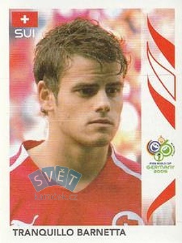 Tranquillo Barnetta Switzerland samolepka Panini World Cup 2006 #481