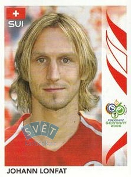 Johann Lonfat Switzerland samolepka Panini World Cup 2006 #484